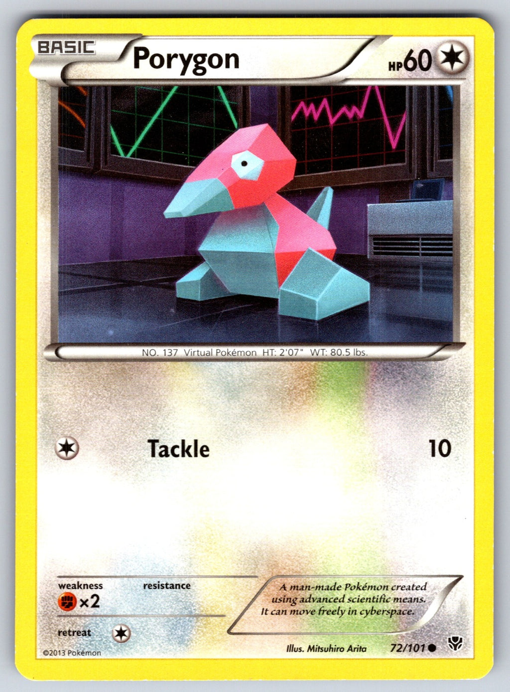 Porygon Common Plasma Blast 72/101 LP 2013