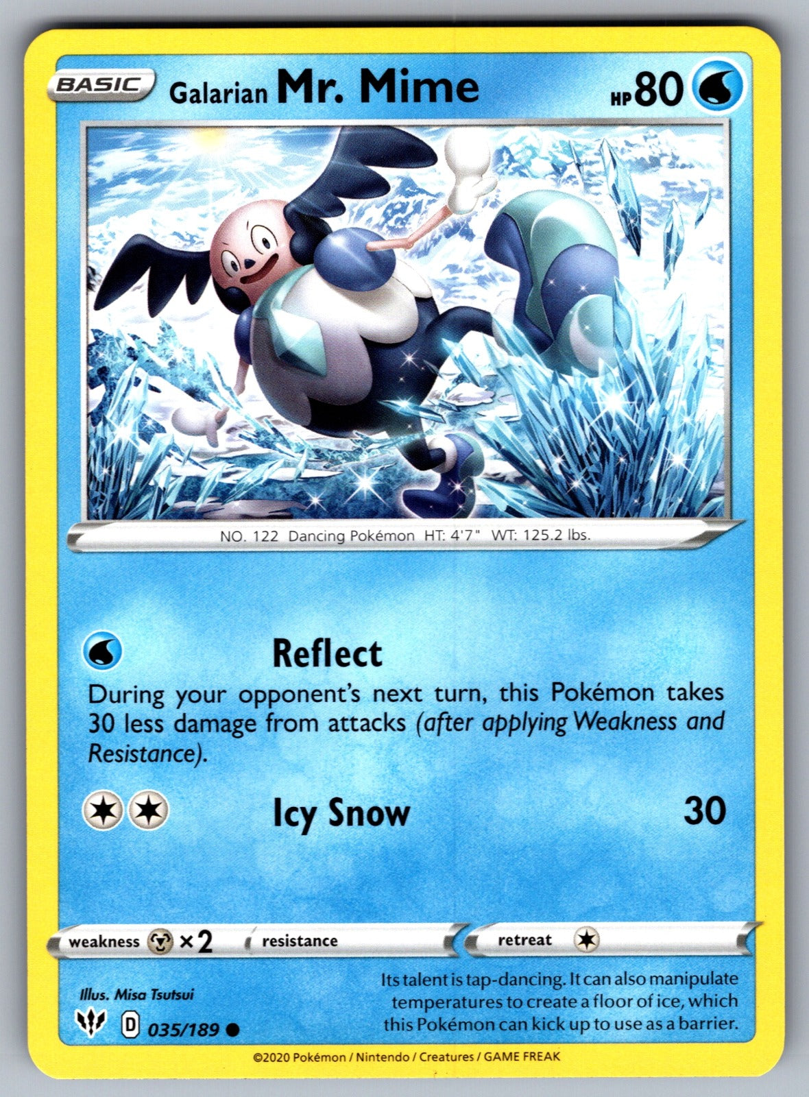 Galarian Mr. Mime Common SWSH03: Darkness Ablaze 035/189 NM 2020