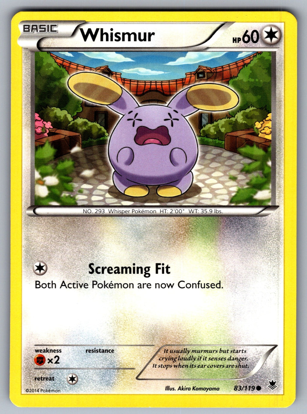 Whismur Common XY - Phantom Forces 83/119 LP 2014