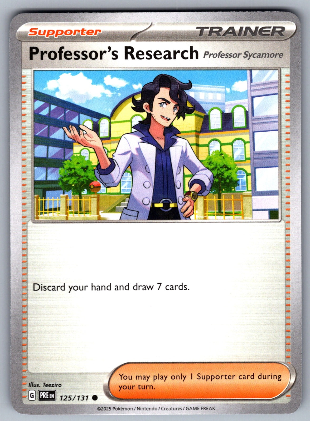 Professor's Research [Professor Sycamore] Common SV: Prismatic Evolutions 125/131 NM 2025