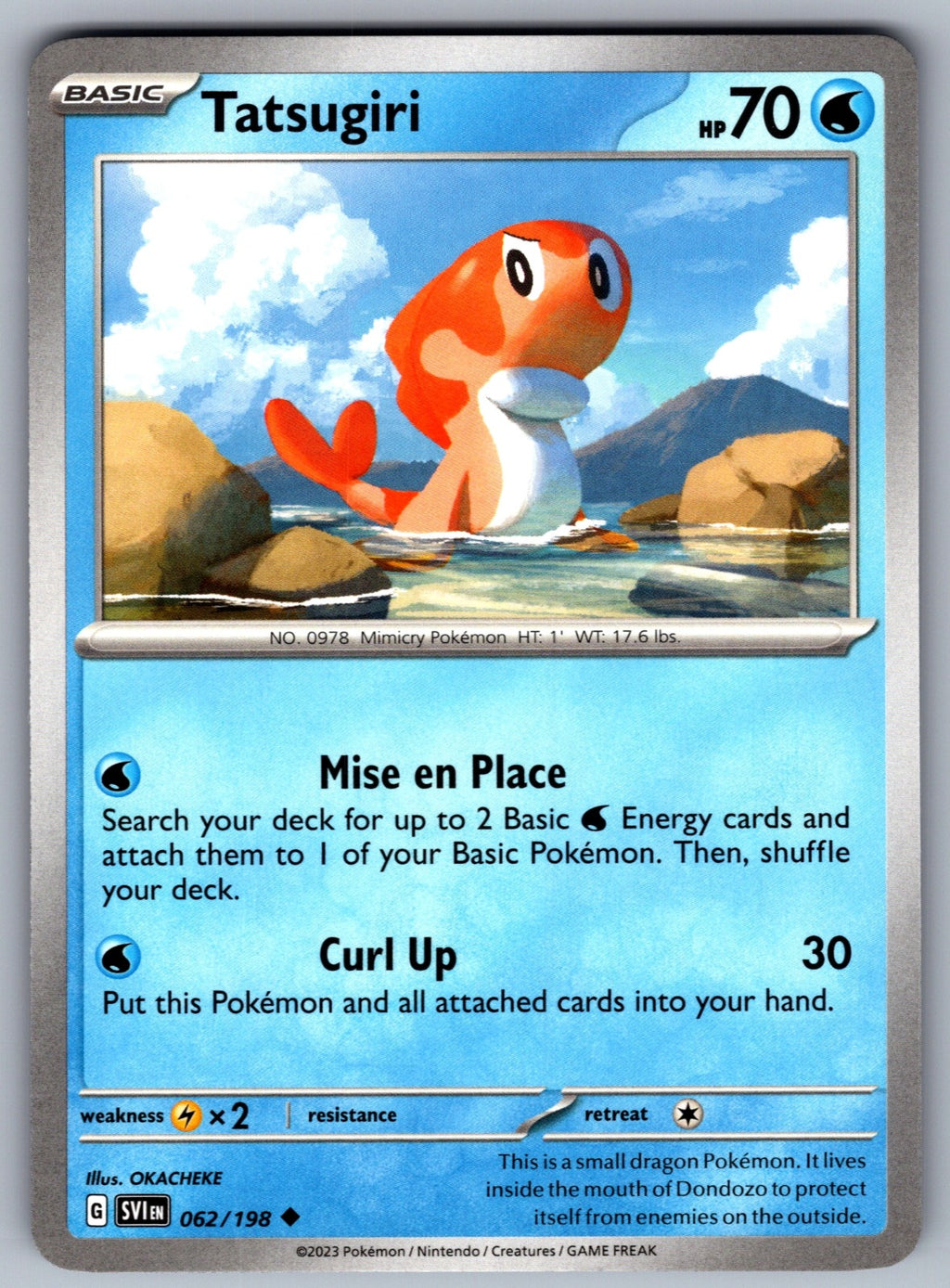 Tatsugiri Uncommon SV01: Scarlet & Violet Base Set 062/198 NM 2023