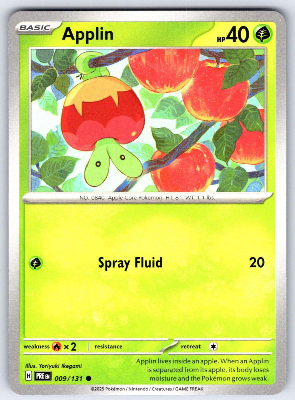 Applin Common SV: Prismatic Evolutions 009/131 NM 2025