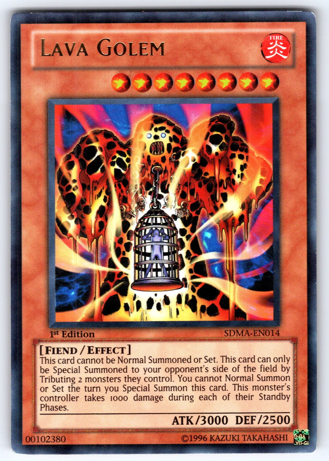 Lava Golem 1st Edition Ultra Rare Structure Deck: Marik SDMA-EN014 NM 2010