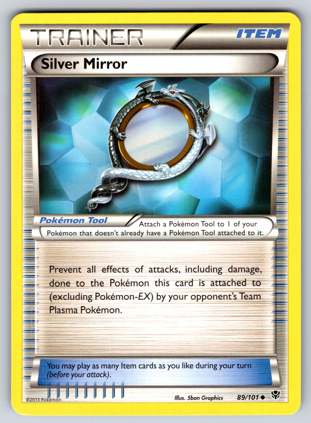 Silver Mirror Uncommon Plasma Blast 89/101 LP 2013