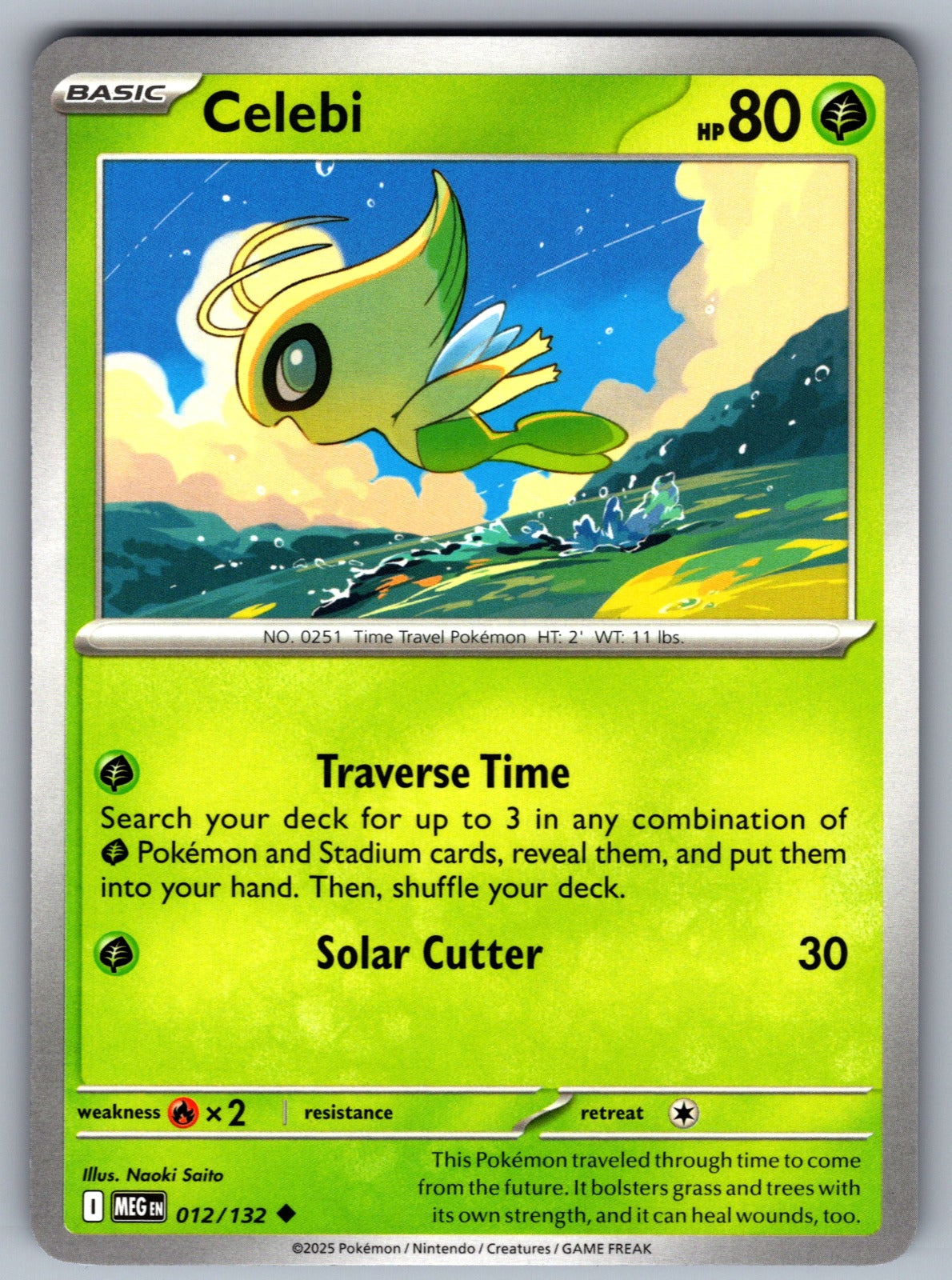 Celebi Uncommon ME01: Mega Evolution 012/132 NM 2025