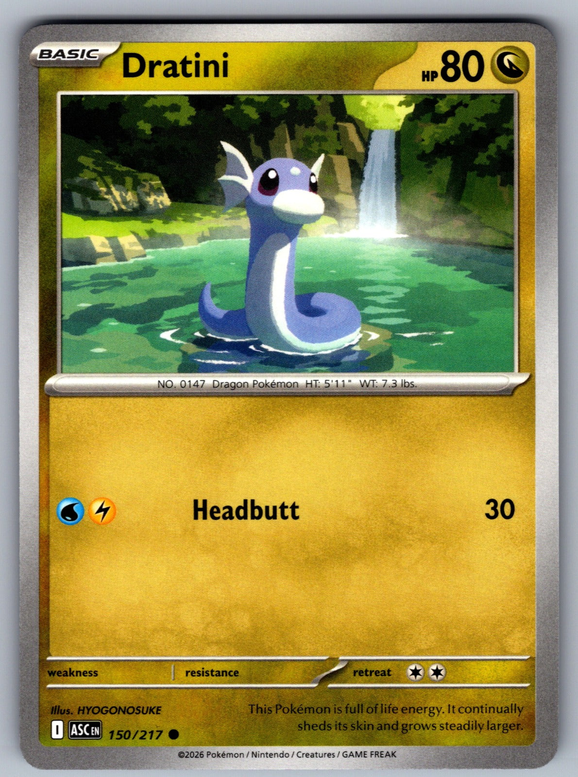 Dratini Common ME: Ascended Heroes 150/217 NM 2026