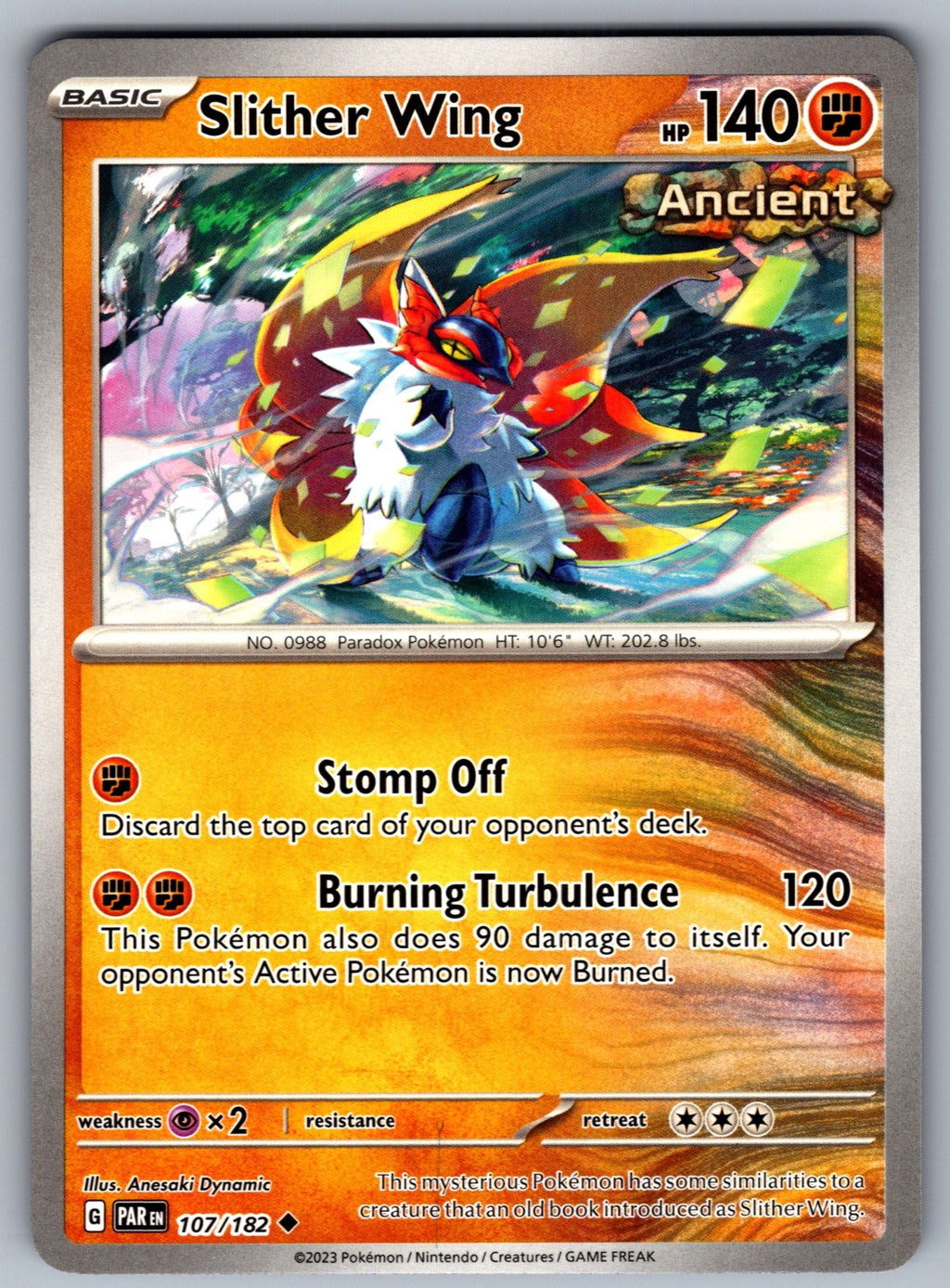 Slither Wing Uncommon SV04: Paradox Rift 107/182 NM 2023