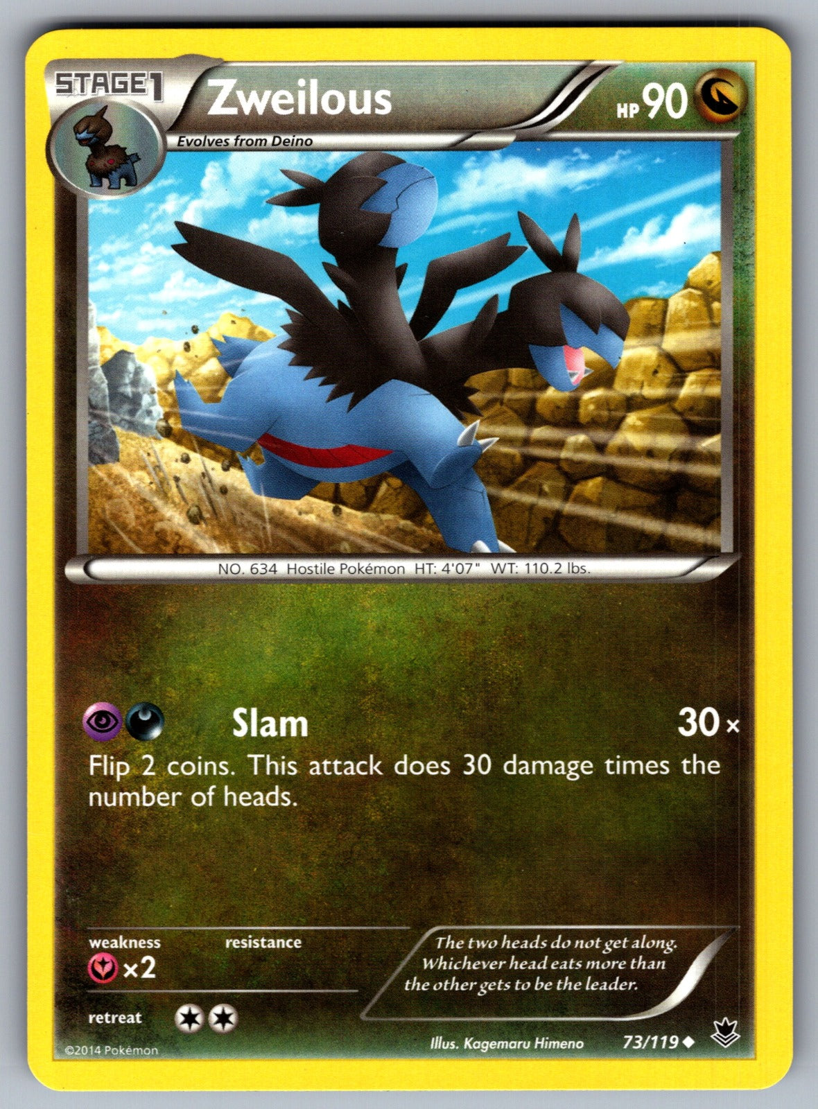 Zweilous Uncommon XY - Phantom Forces 73/119 LP 2014