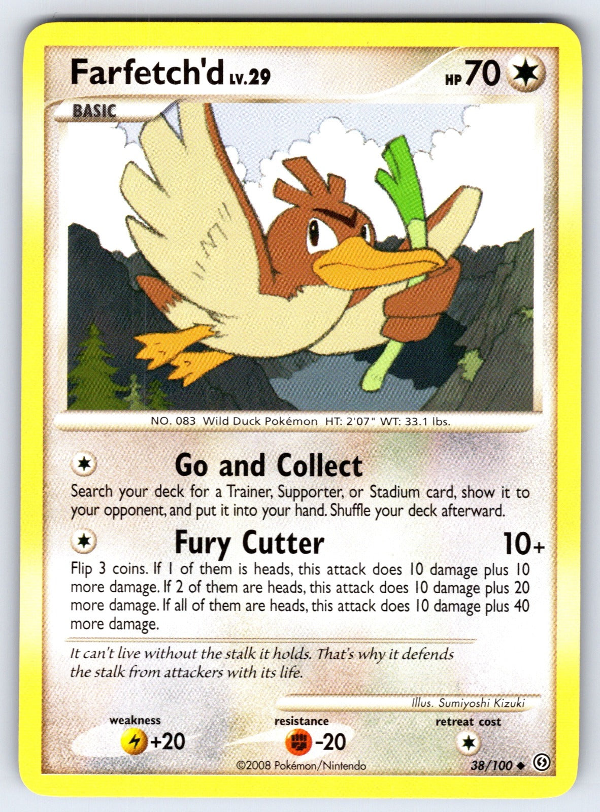 Farfetch'd Uncommon Stormfront 38/100 LP 2008