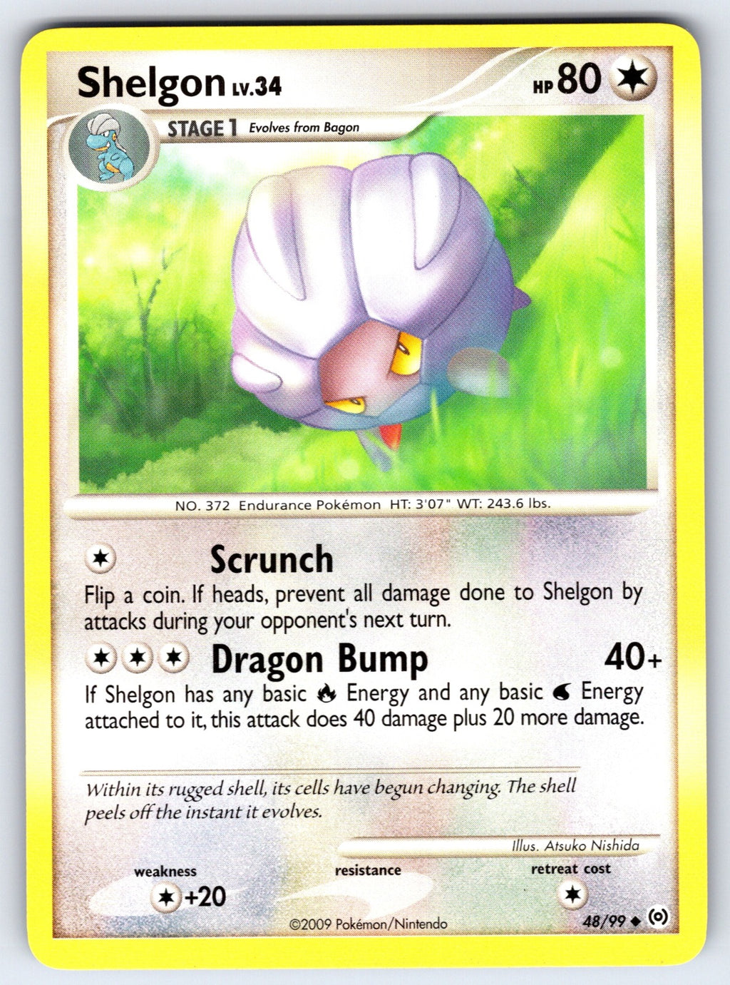 Shelgon Uncommon Arceus 48/99 LP 2009
