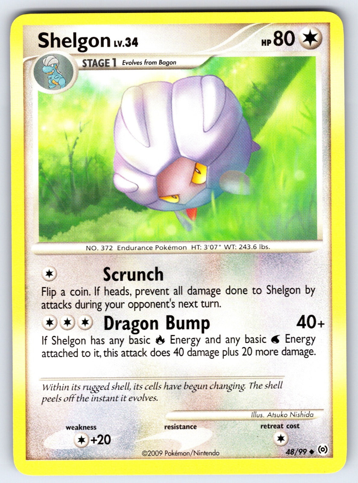 Shelgon Uncommon Arceus 48/99 LP 2009