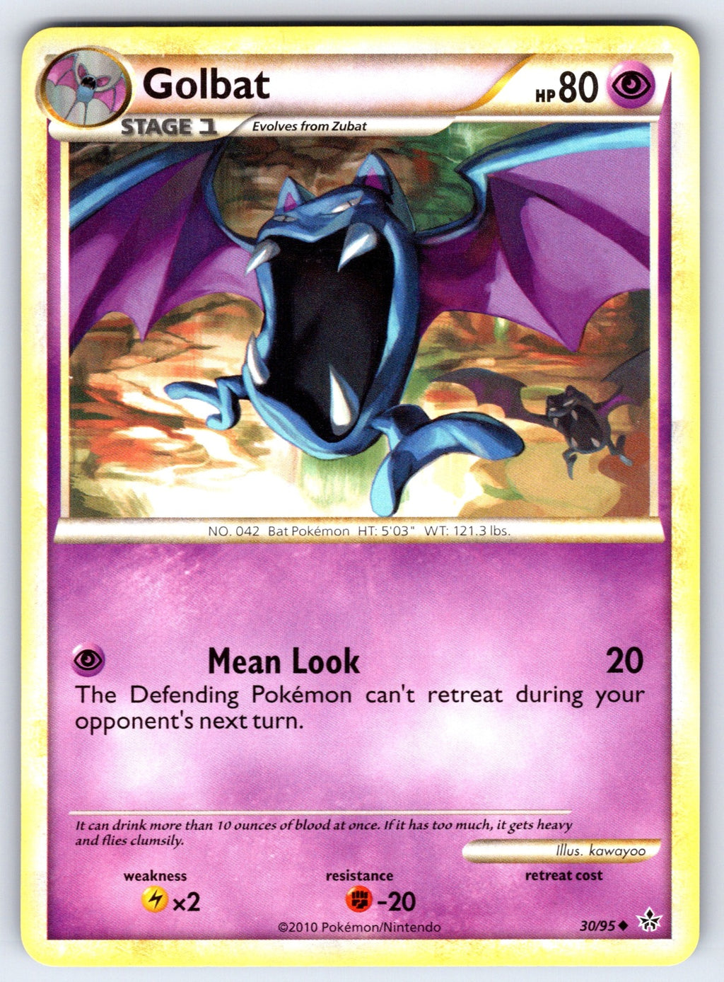 Golbat Uncommon Unleashed 30/95 LP 2010