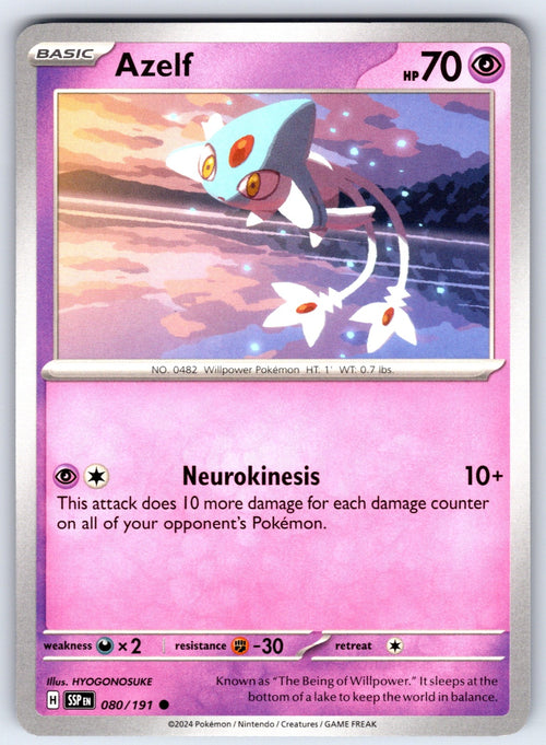 Azelf Common SV08: Surging Sparks 080/191 NM 2024