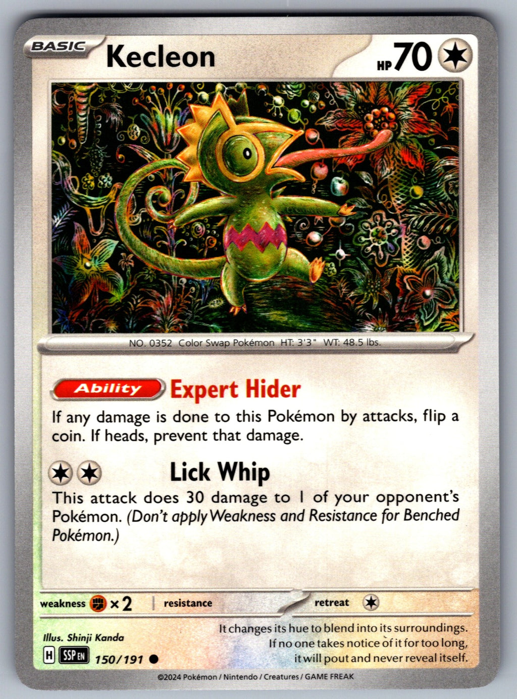 Kecleon Common SV08: Surging Sparks 150/191 NM 2024