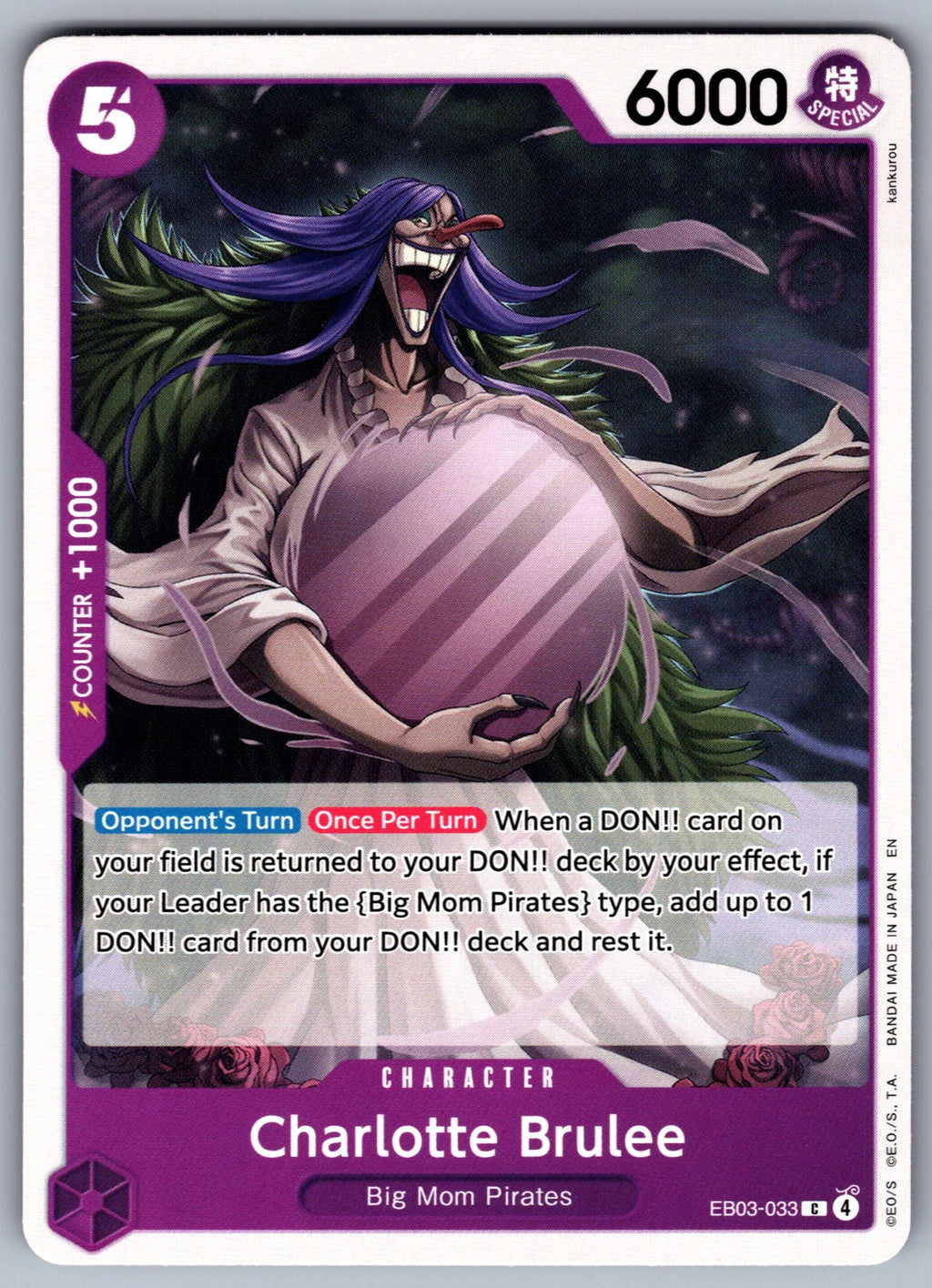Charlotte Brulee C Extra Booster: One Piece Heroines Edition EB03-033 NM 2026