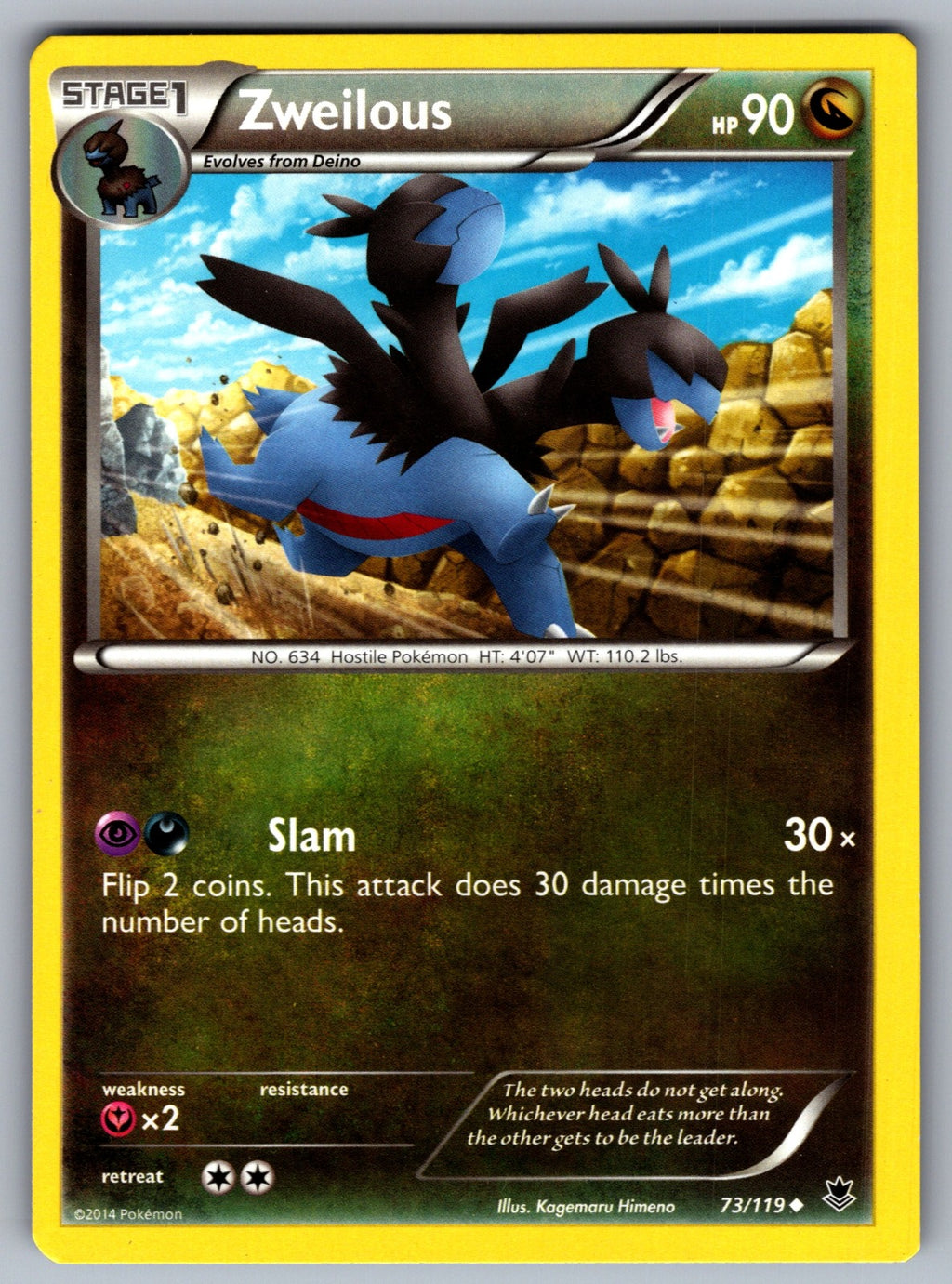 Zweilous Uncommon XY - Phantom Forces 73/119 LP 2014