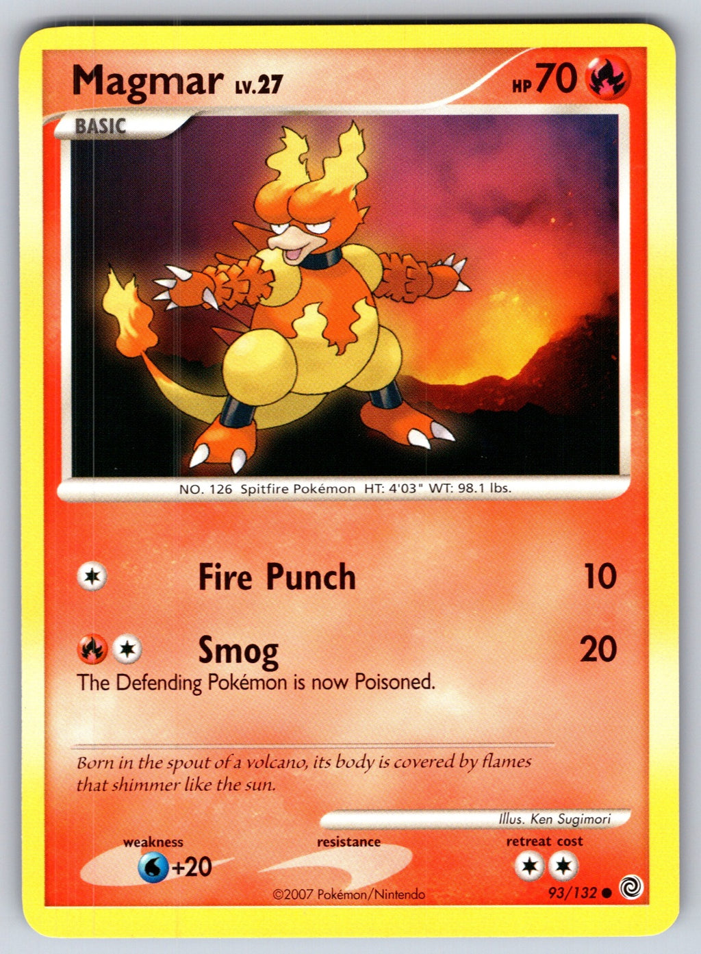 Magmar Common Secret Wonders 93/132 LP 2007