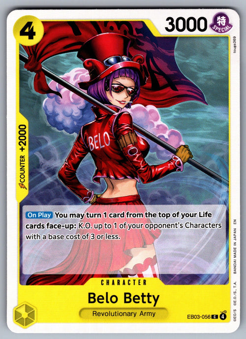 Belo Betty C Extra Booster: One Piece Heroines Edition EB03-056 NM 2026