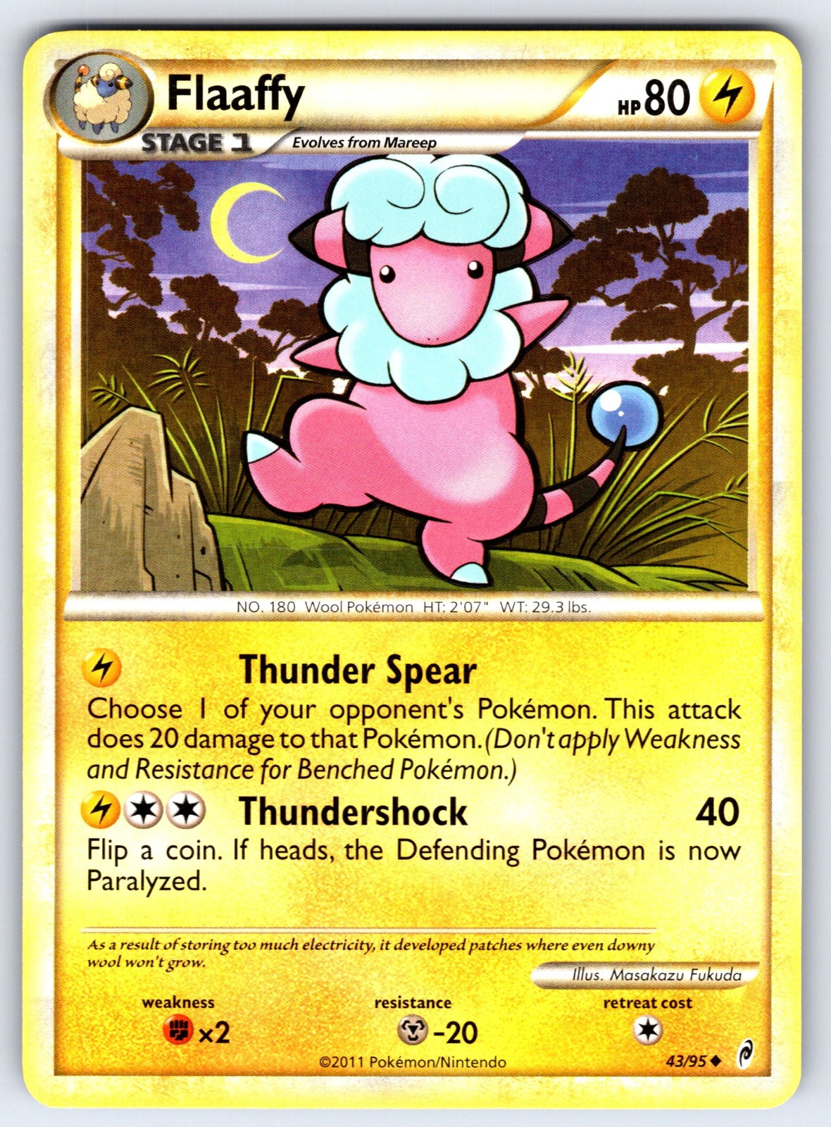 Flaaffy Uncommon Call of Legends 43/95 LP 2011