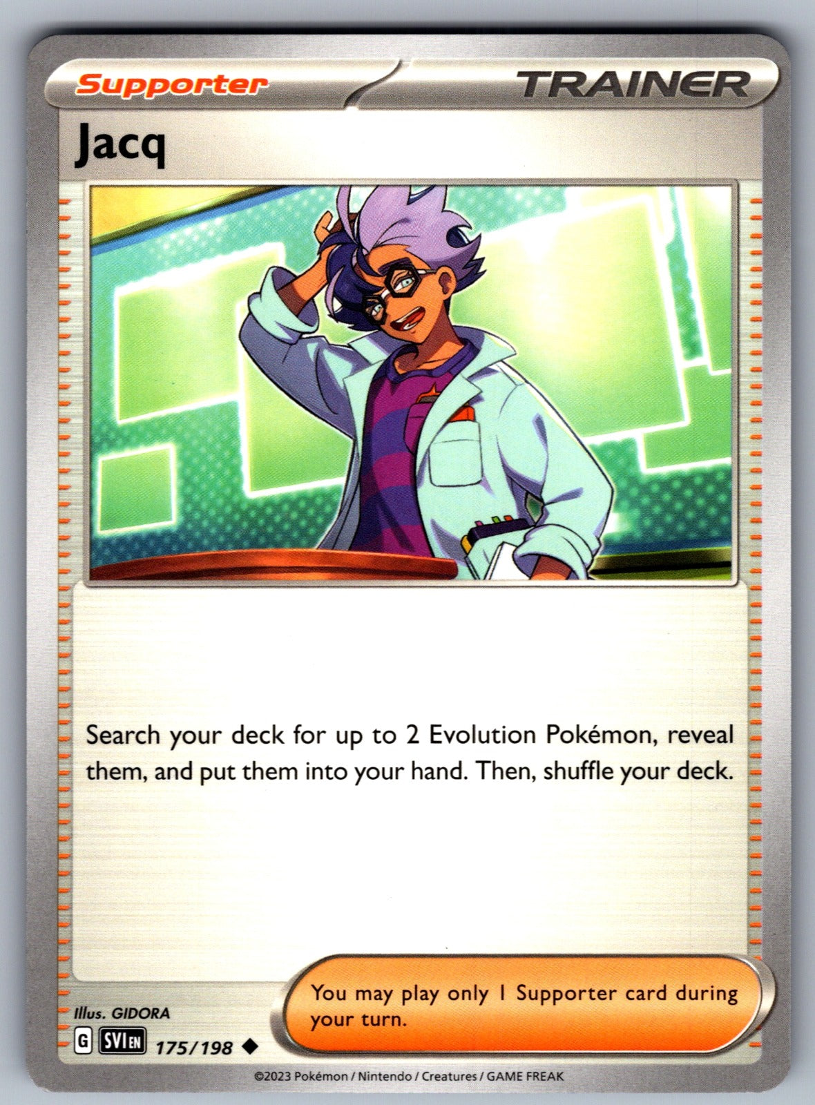 Jacq Uncommon SV01: Scarlet & Violet Base Set 175/198 NM 2023