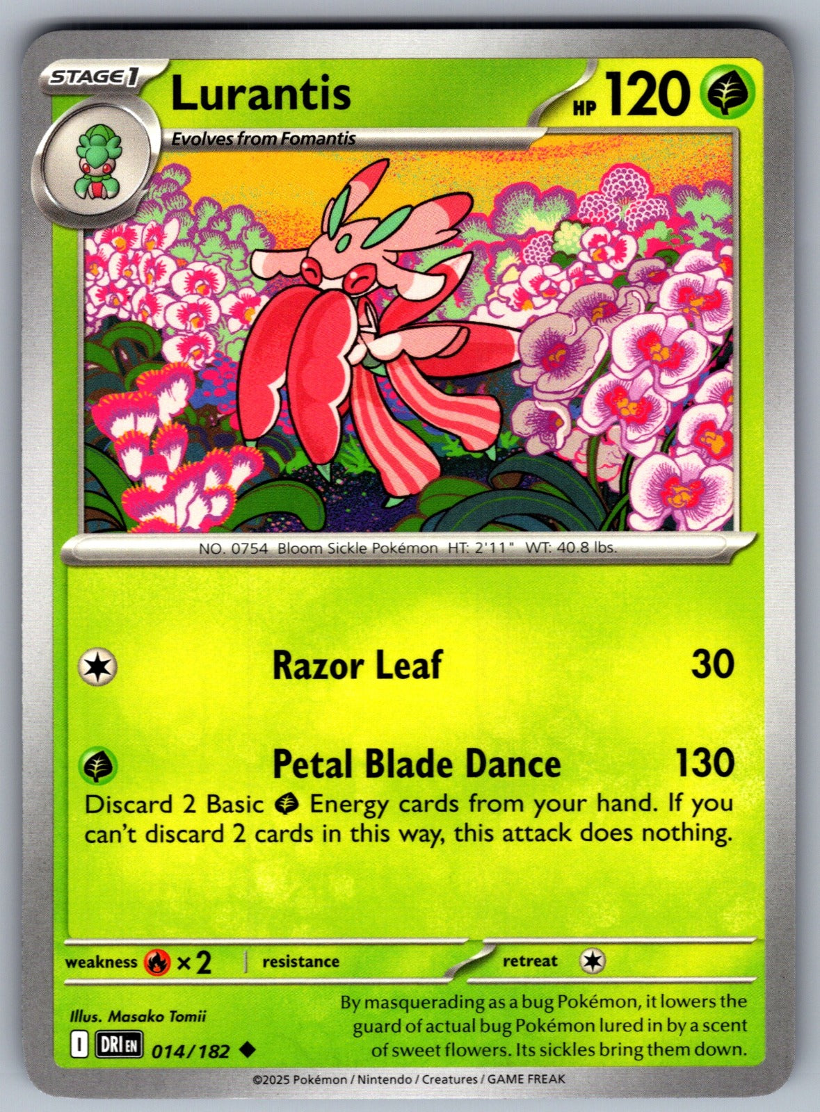 Lurantis Uncommon SV10: Destined Rivals 014/182 NM 2025