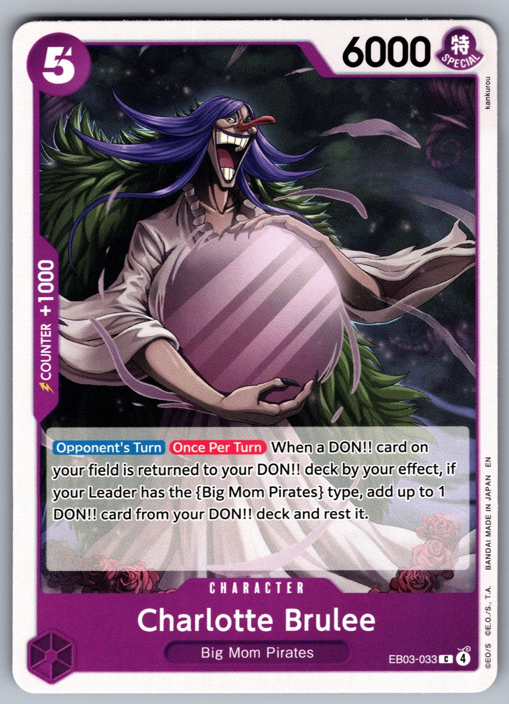 Charlotte Brulee C Extra Booster: One Piece Heroines Edition EB03-033 NM 2026