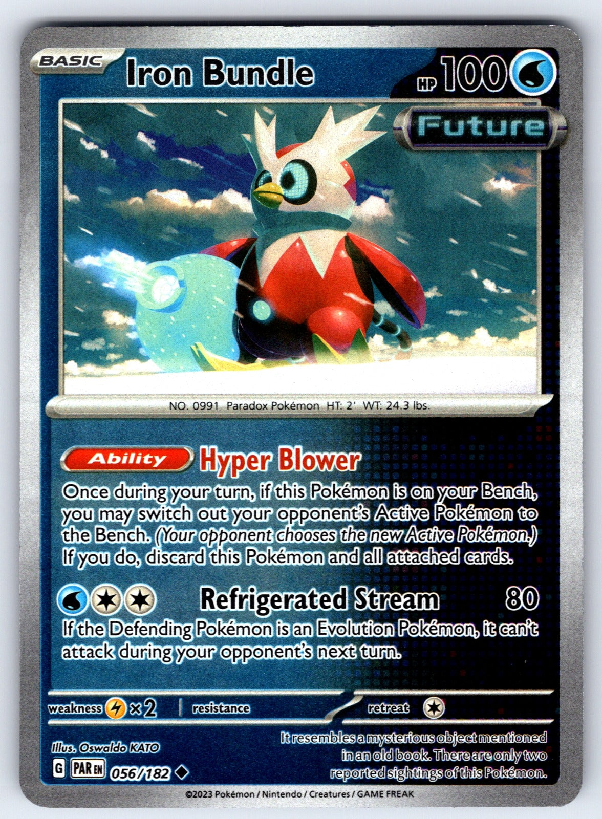 Iron Bundle Reverse Holo Uncommon SV04: Paradox Rift 056/182 NM 2023