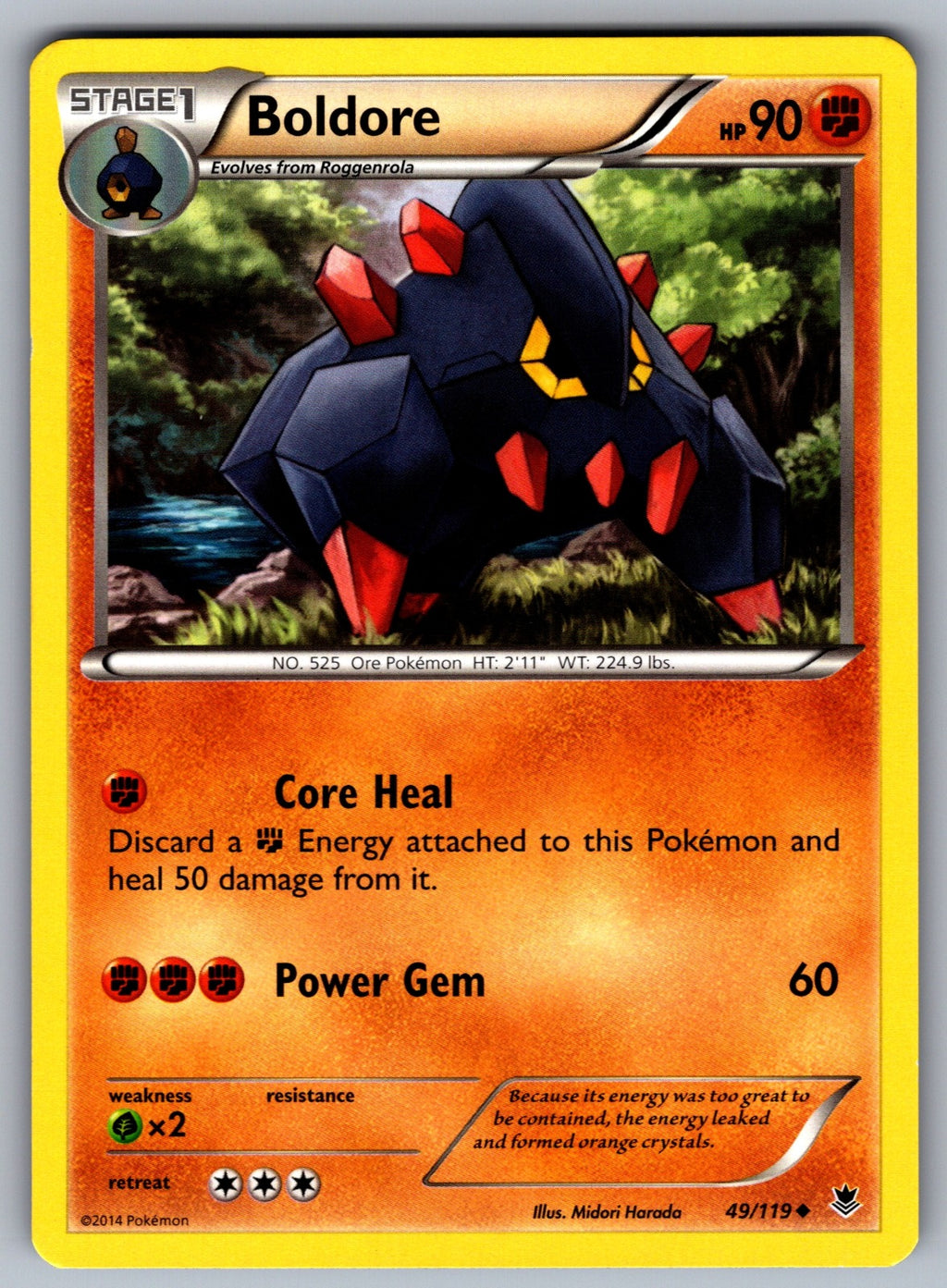 Boldore Uncommon XY - Phantom Forces 49/119 LP 2014