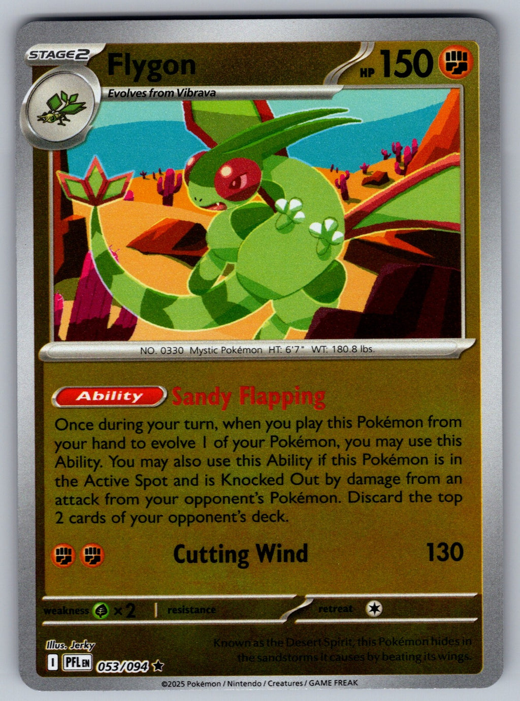 Flygon Holo Rare ME02: Phantasmal Flames 053/094 NM 2025