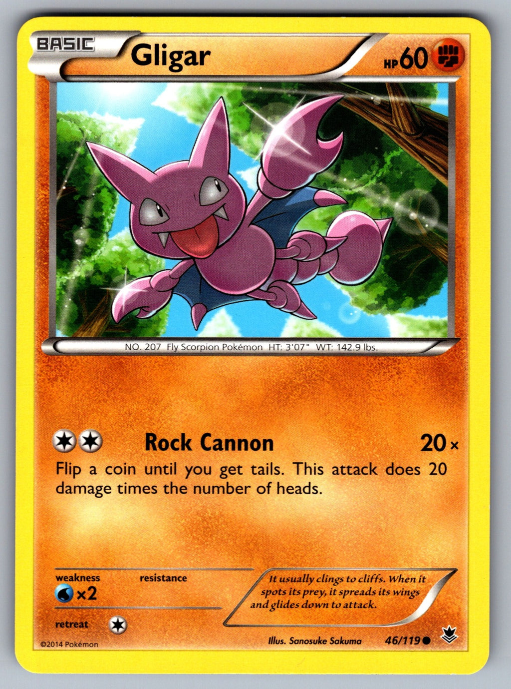 Gligar Common XY - Phantom Forces 46/119 LP 2014