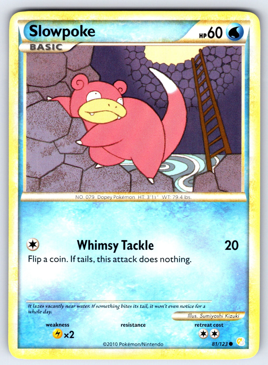 Slowpoke Common HeartGold SoulSilver 81/123 NM 2010