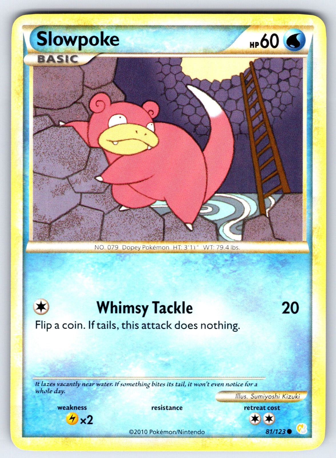 Slowpoke Common HeartGold SoulSilver 81/123 NM 2010