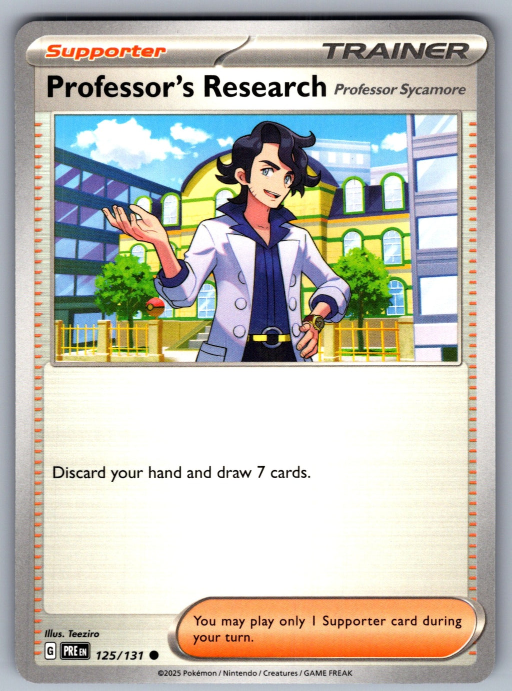 Professor's Research [Professor Sycamore] Common SV: Prismatic Evolutions 125/131 NM 2025