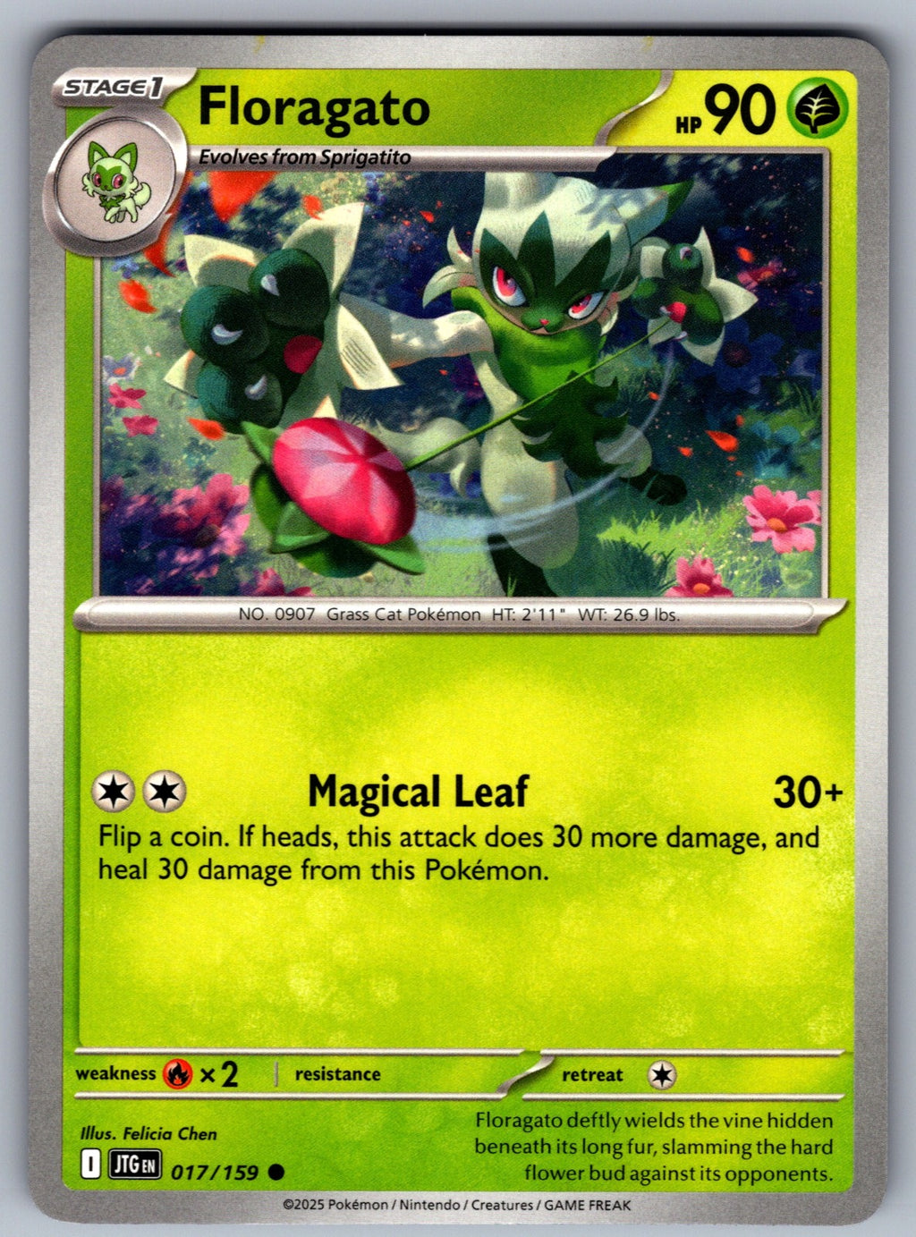 Floragato Common SV09: Journey Together 017/159 NM 2025