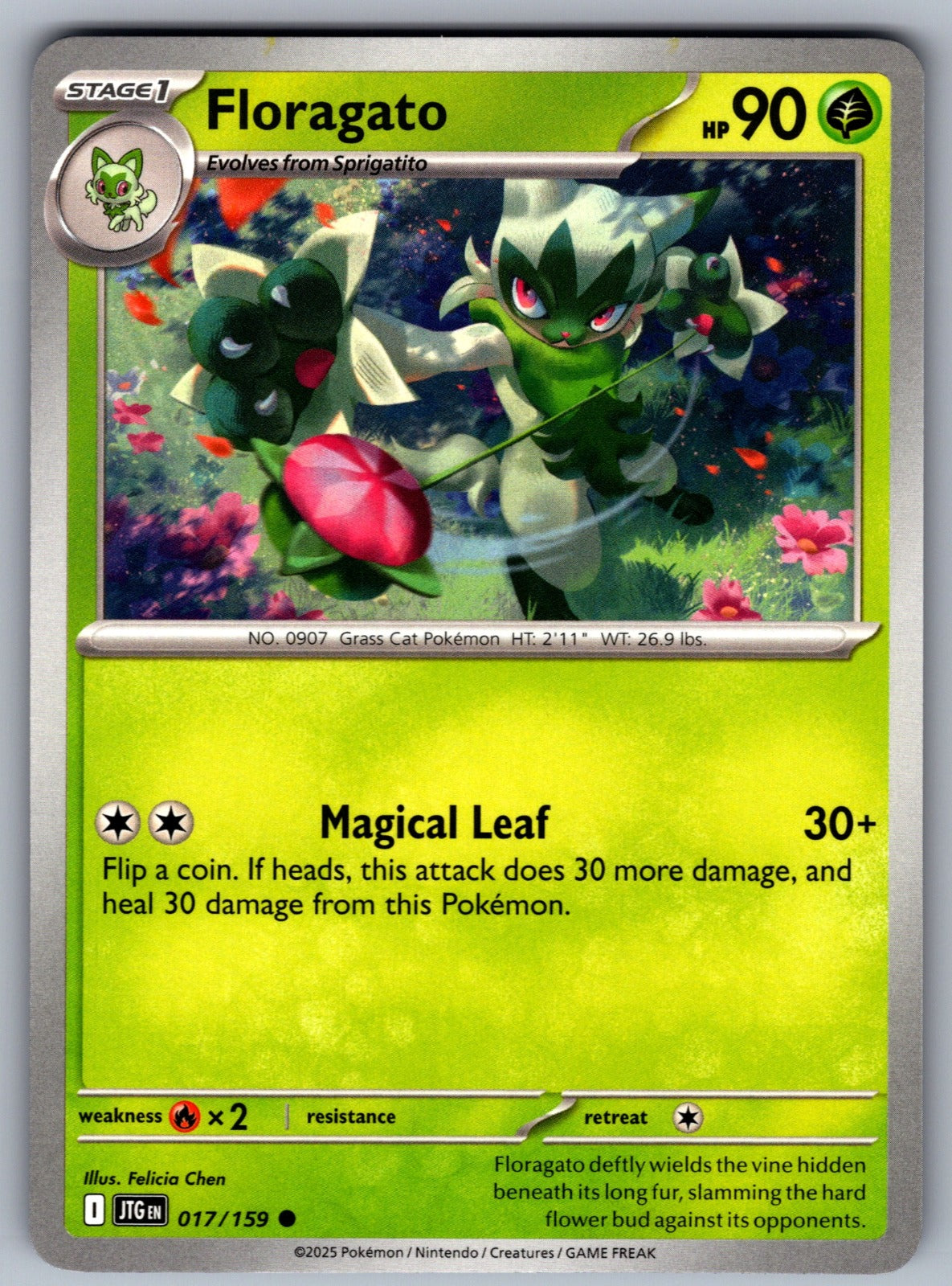 Floragato Common SV09: Journey Together 017/159 NM 2025
