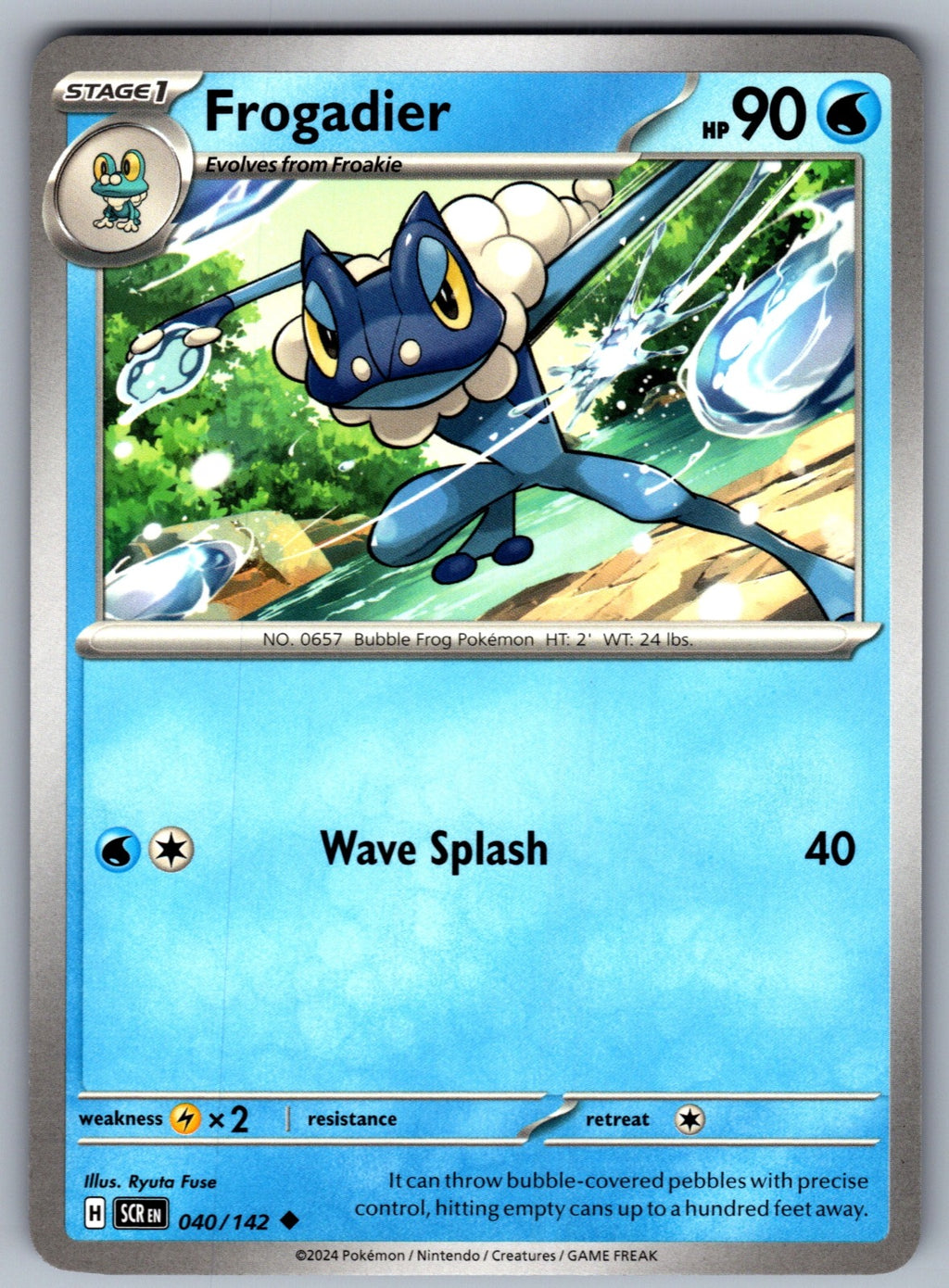 Frogadier Uncommon SV07: Stellar Crown 040/142 NM 2024