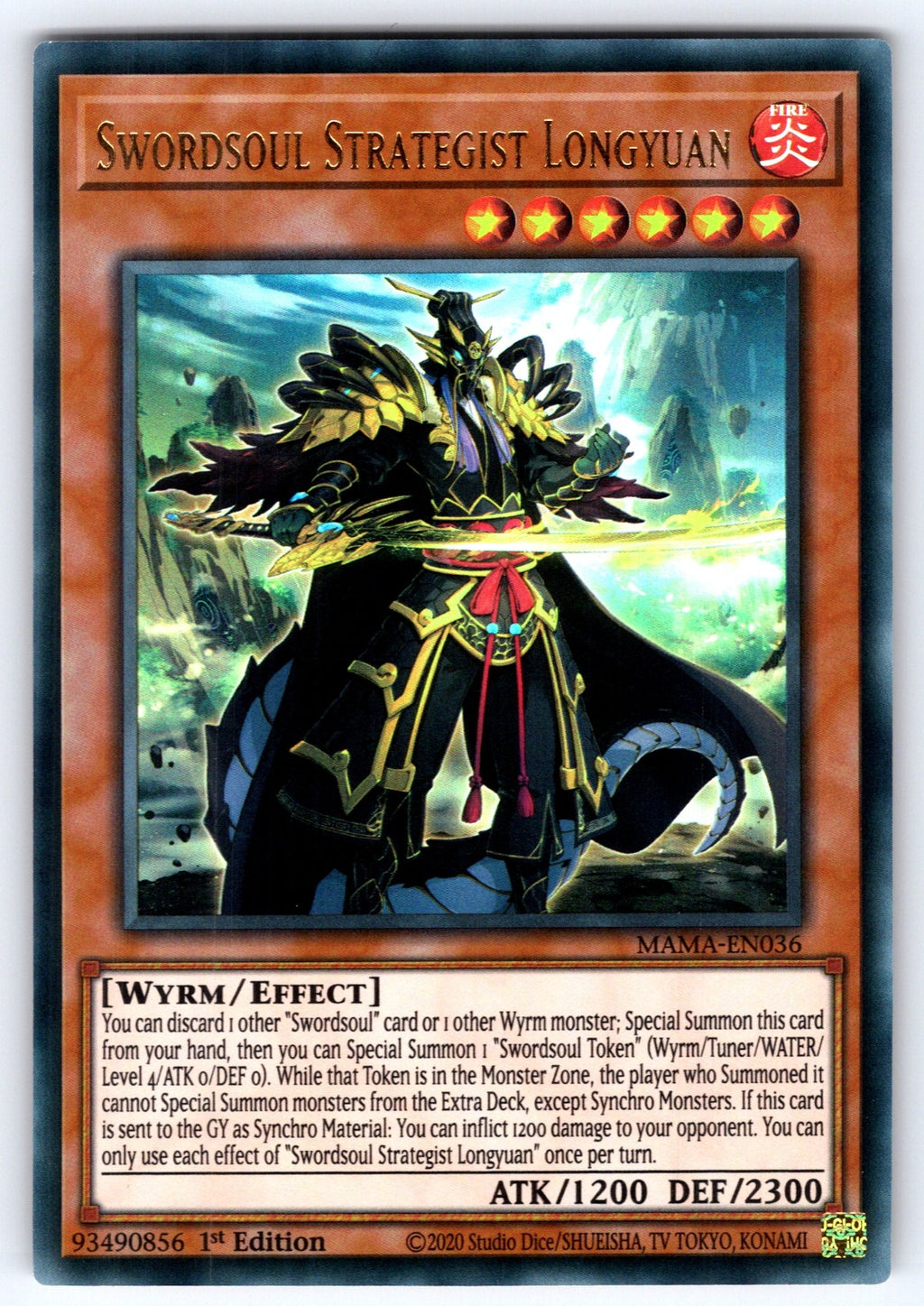 Swordsoul Strategist Longyuan 1st Edition Ultra Rare Magnificent Mavens MAMA-EN0