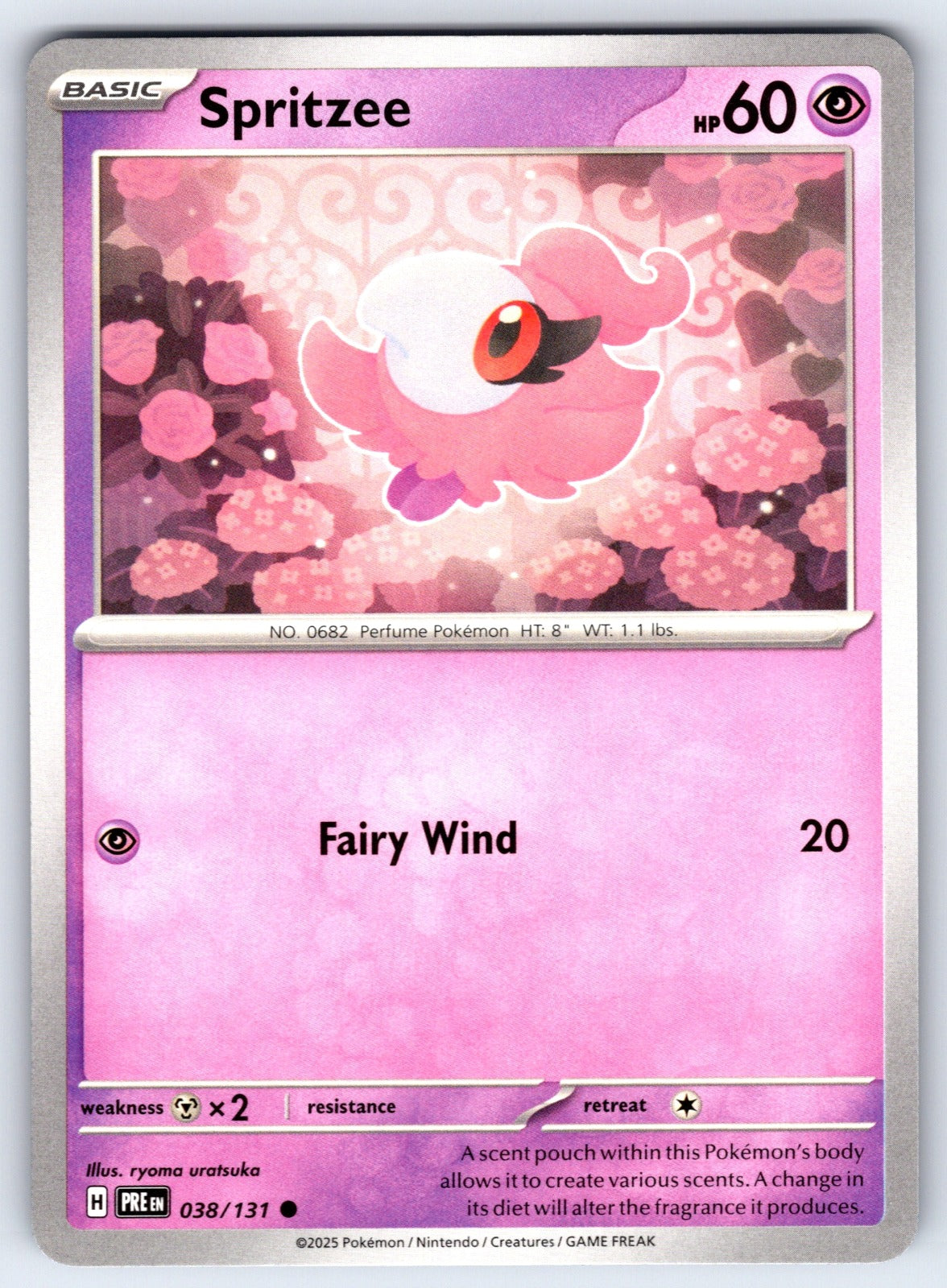 Spritzee Common SV: Prismatic Evolutions 038/131 NM 2025