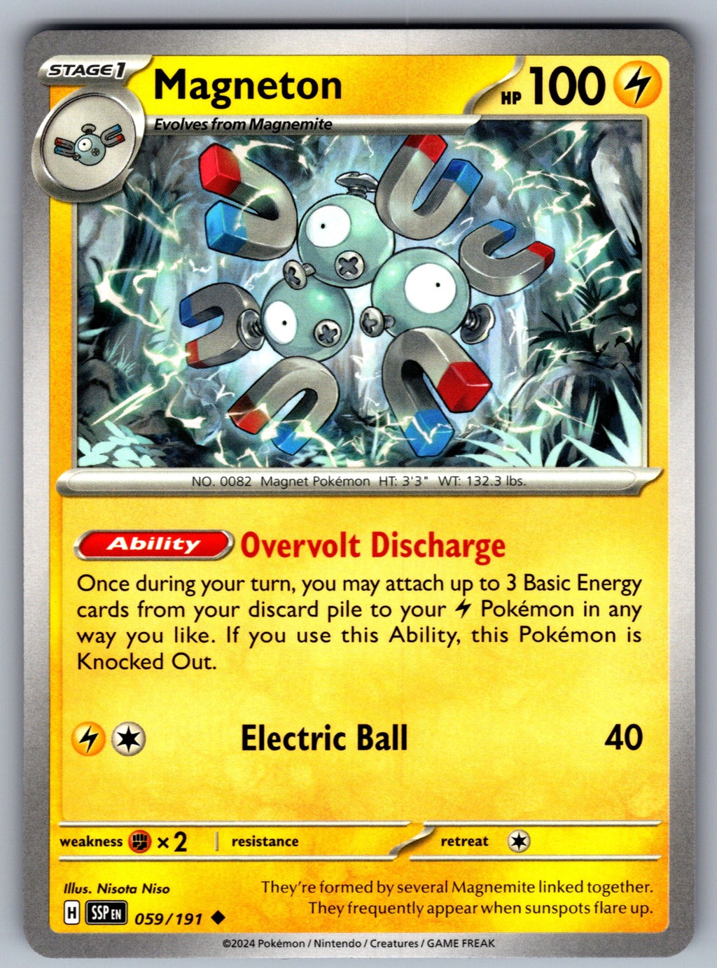 Magneton Uncommon SV08: Surging Sparks 059/191 NM 2024