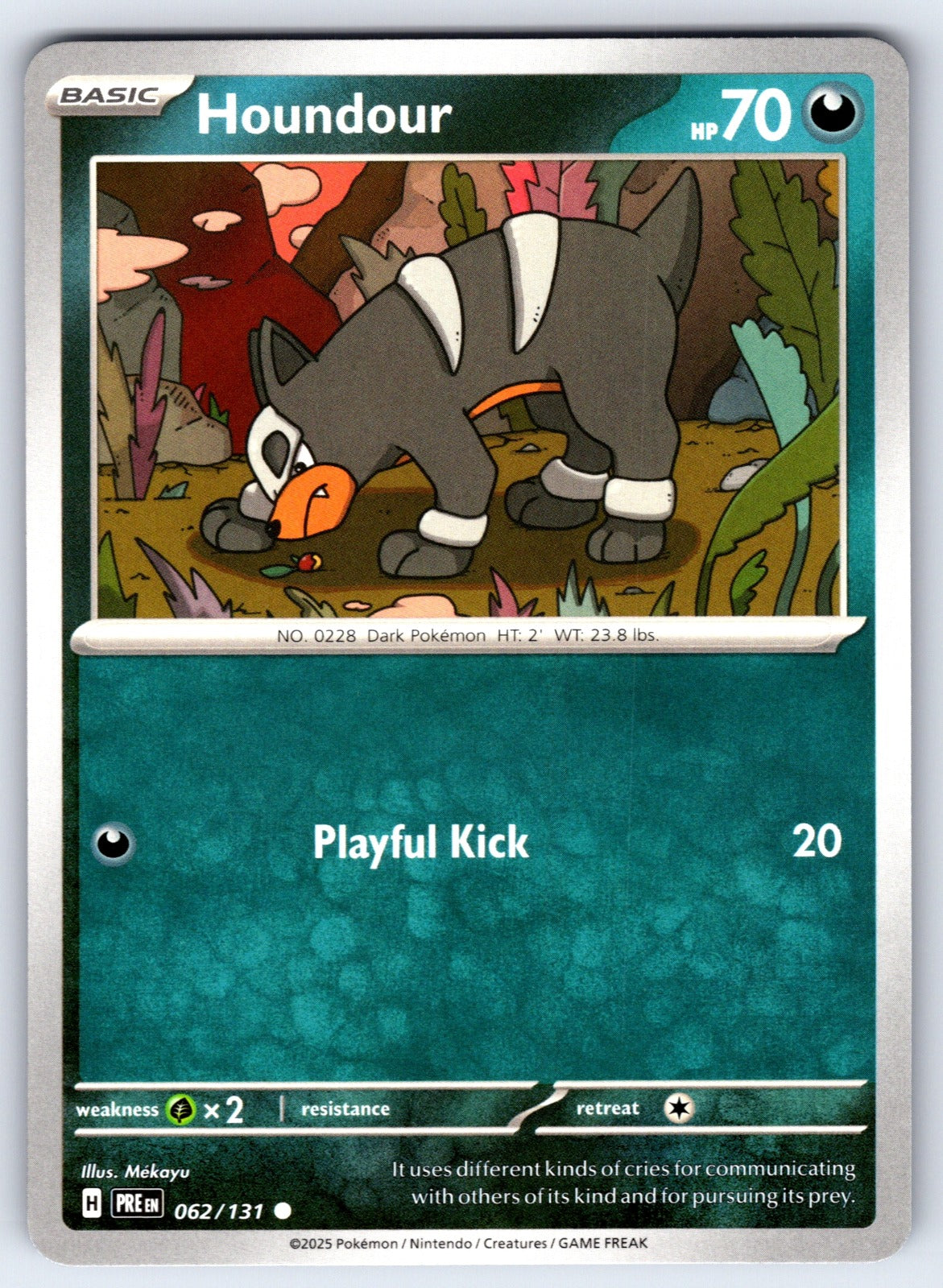 Houndour Common SV: Prismatic Evolutions 062/131 NM 2025