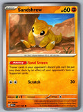 Sandshrew Common SV: Scarlet & Violet 151 027/165 NM 2023