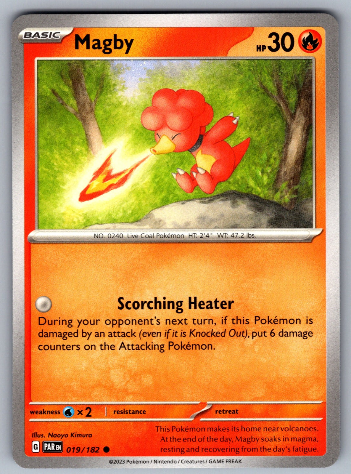 Magby Common SV04: Paradox Rift 019/182 NM 2023
