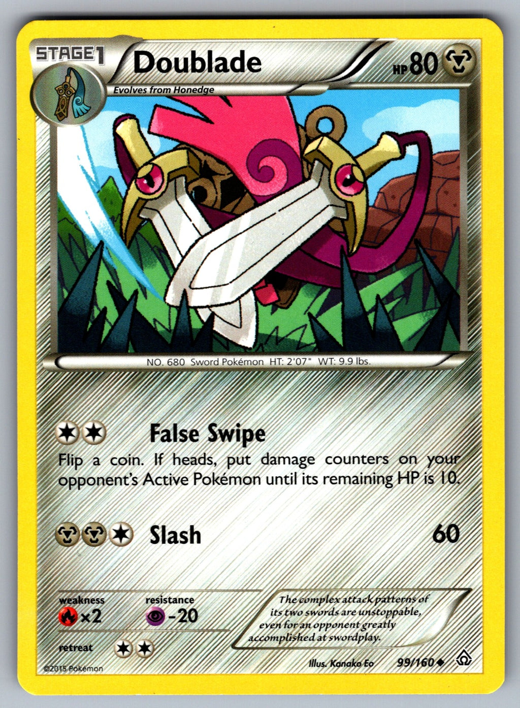 Doublade Uncommon XY - Primal Clash 99/160 LP 2015