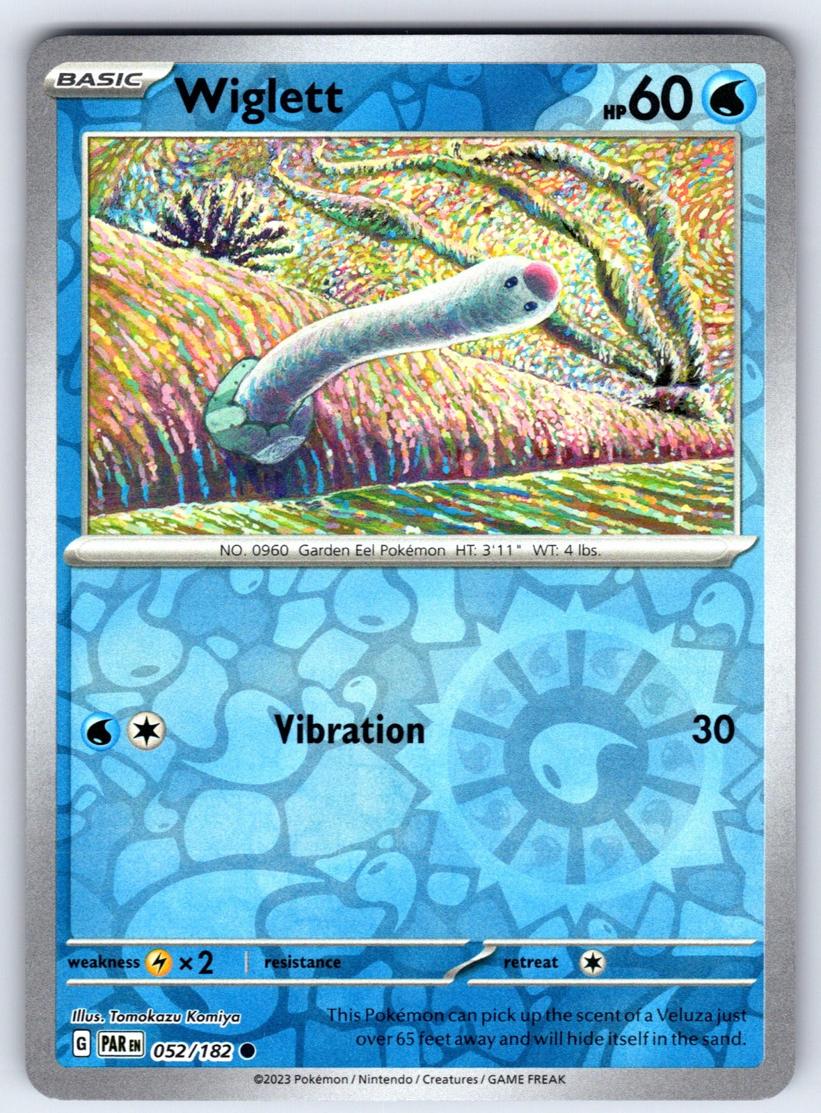 Wiglett Reverse Holo Common SV04: Paradox Rift 052/182 NM 2023