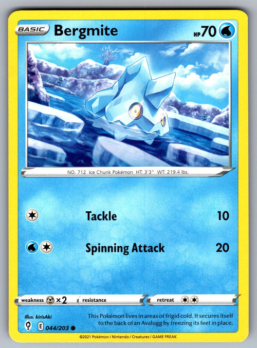Bergmite Common SWSH07: Evolving Skies 044/203 NM 2021