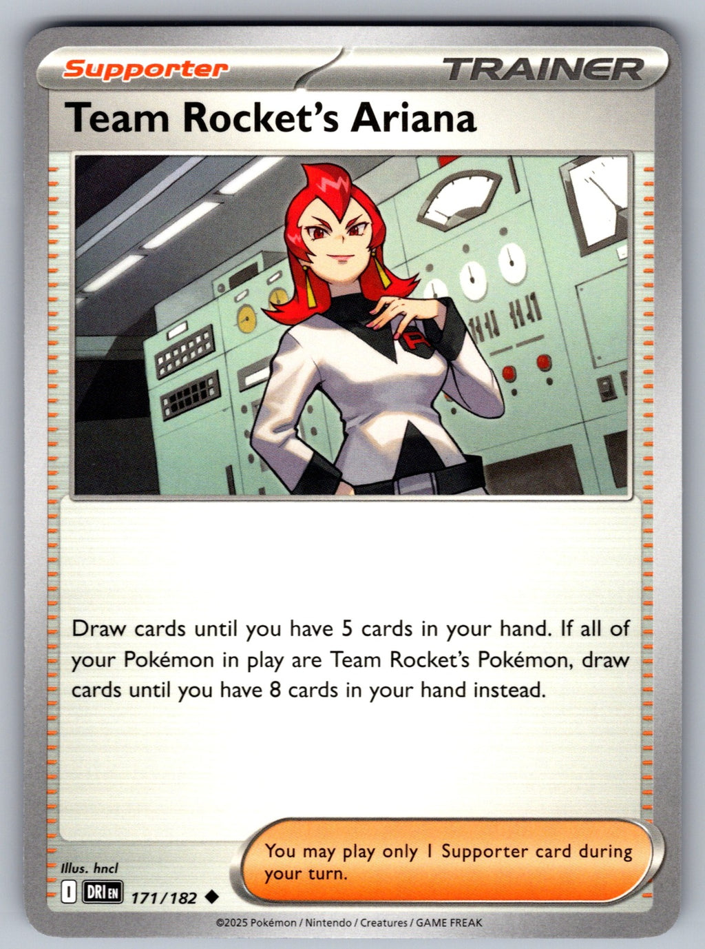 Team Rocket's Ariana Uncommon SV10: Destined Rivals 171/182 NM 2025