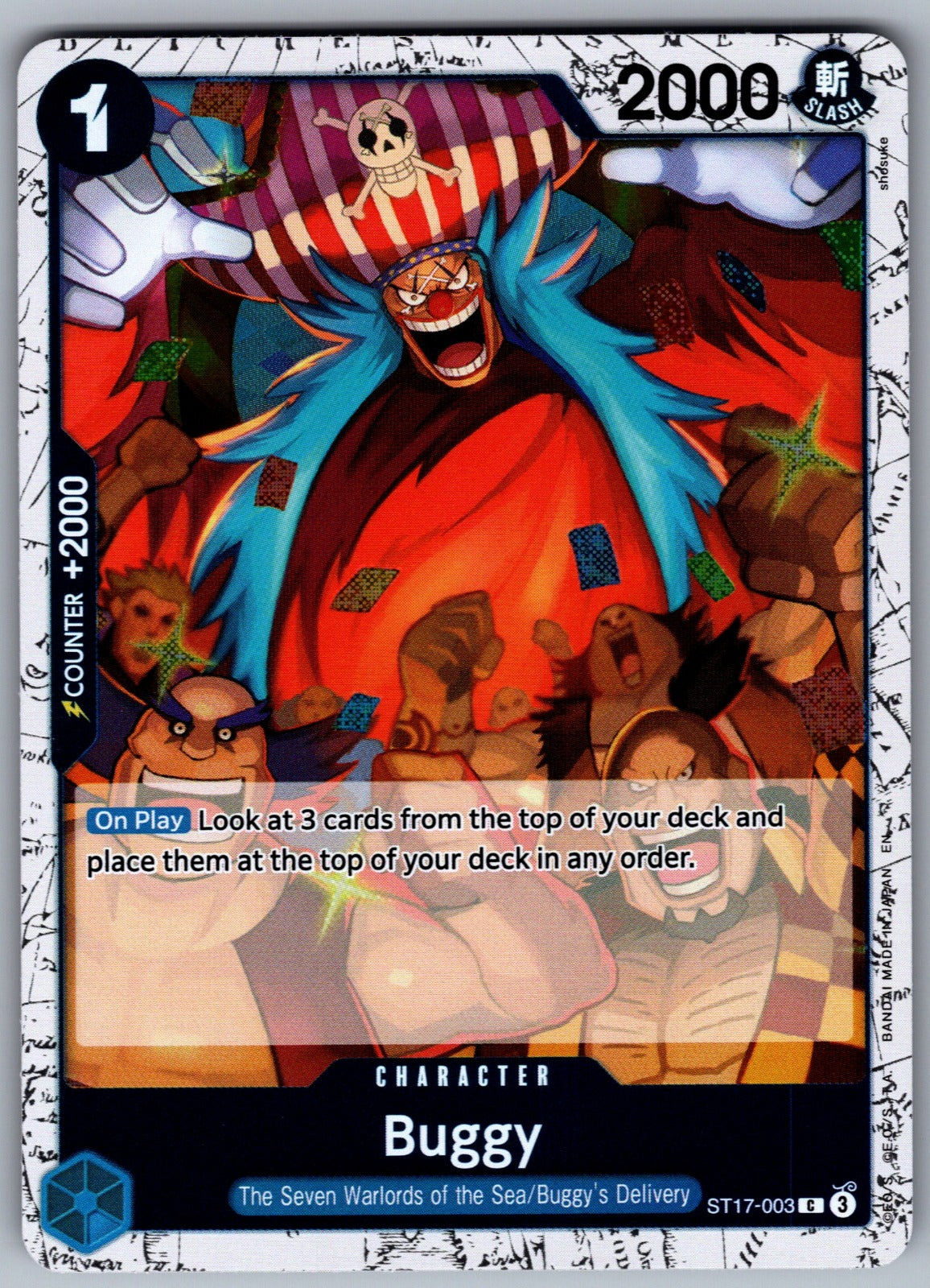 Buggy - (Pirate Foil) Foil C Premium Booster -The Best- Vol. 2 ST17-003 NM 2025