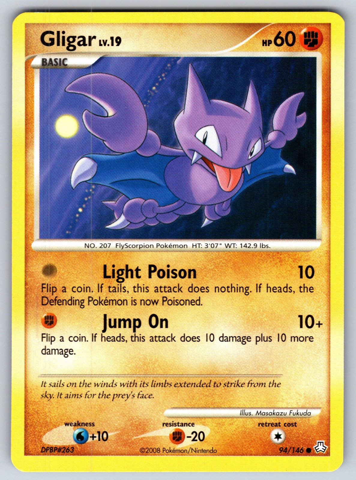 Gligar (94) Common Legends Awakened 94/146 LP 2008