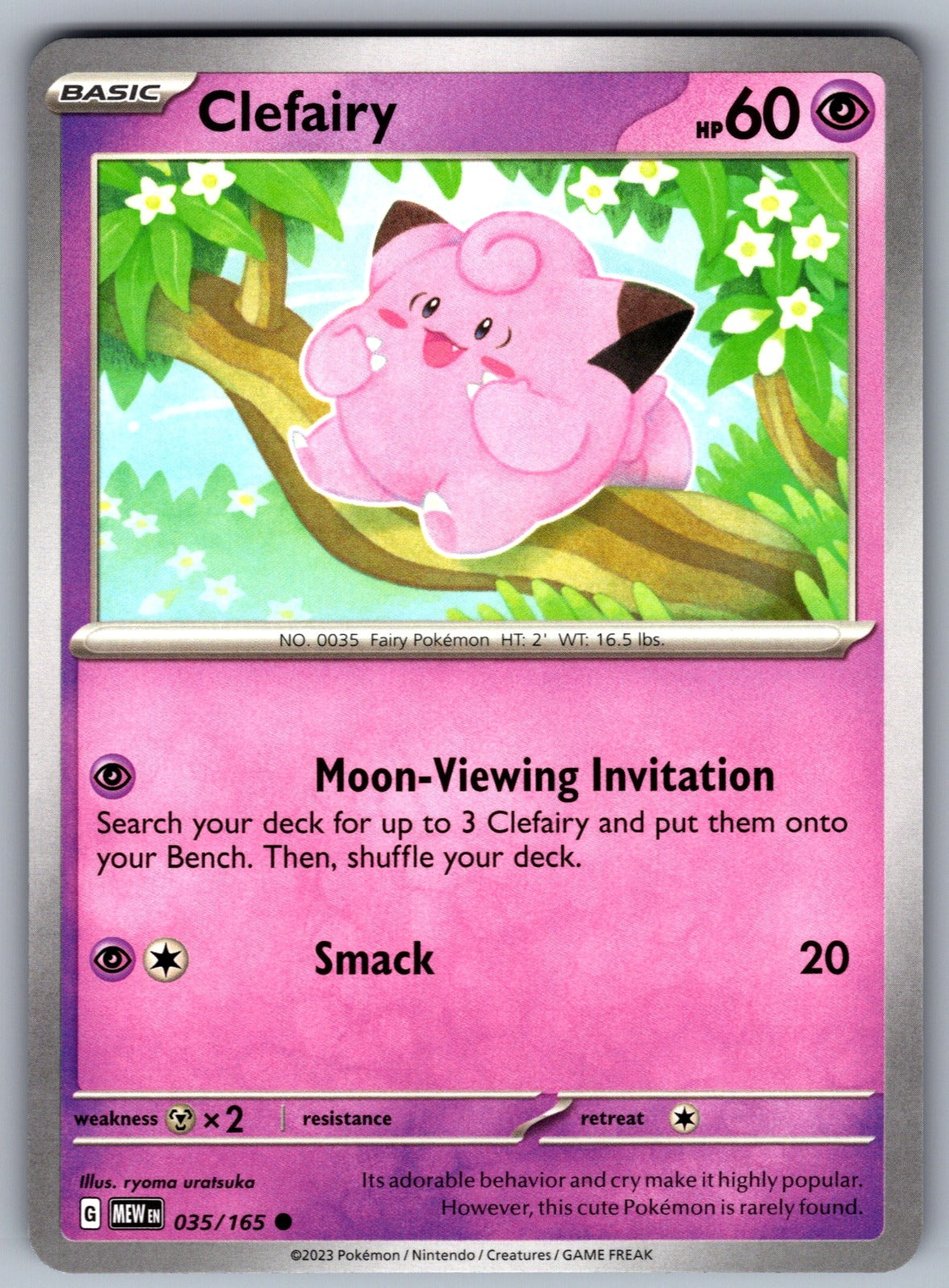 Clefairy Common SV: Scarlet & Violet 151 035/165 NM 2023