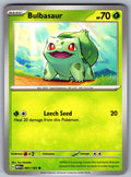 Bulbasaur Common SV: Scarlet & Violet 151 001/165 NM 2023